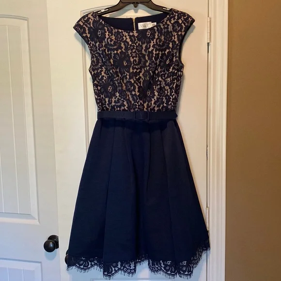 Eliza J | Dresses | Eliza J Navy Blue Semi Formal Dress | Poshmark